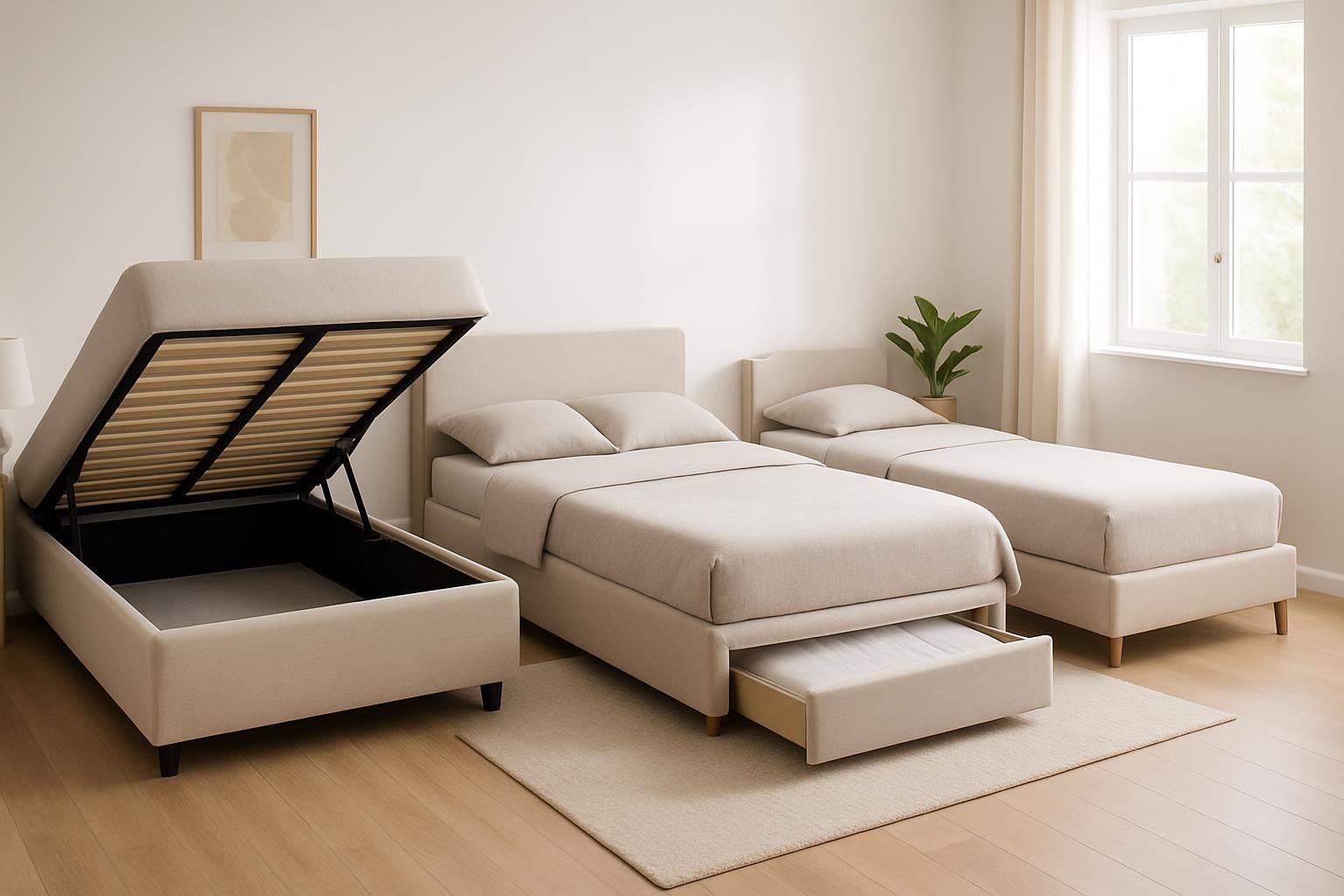 découvrez comment choisir entre un lit coffre, un lit tiroir ou un sommier classique pour optimiser votre espace et allier confort et praticité dans votre chambre.